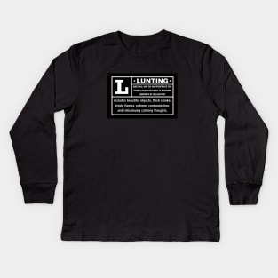 LUNTING Warning Label Kids Long Sleeve T-Shirt